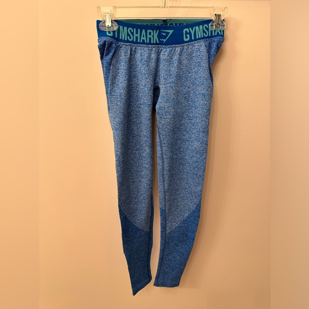 Gymshark Leggings w/ Booty Contour Blue - SMALL